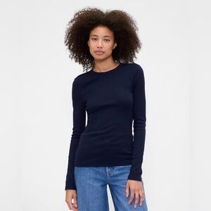NWT | GAP | Essential Ribbed Crewneck T-Shirt | Navy Uniform XL | MSRP $29.99